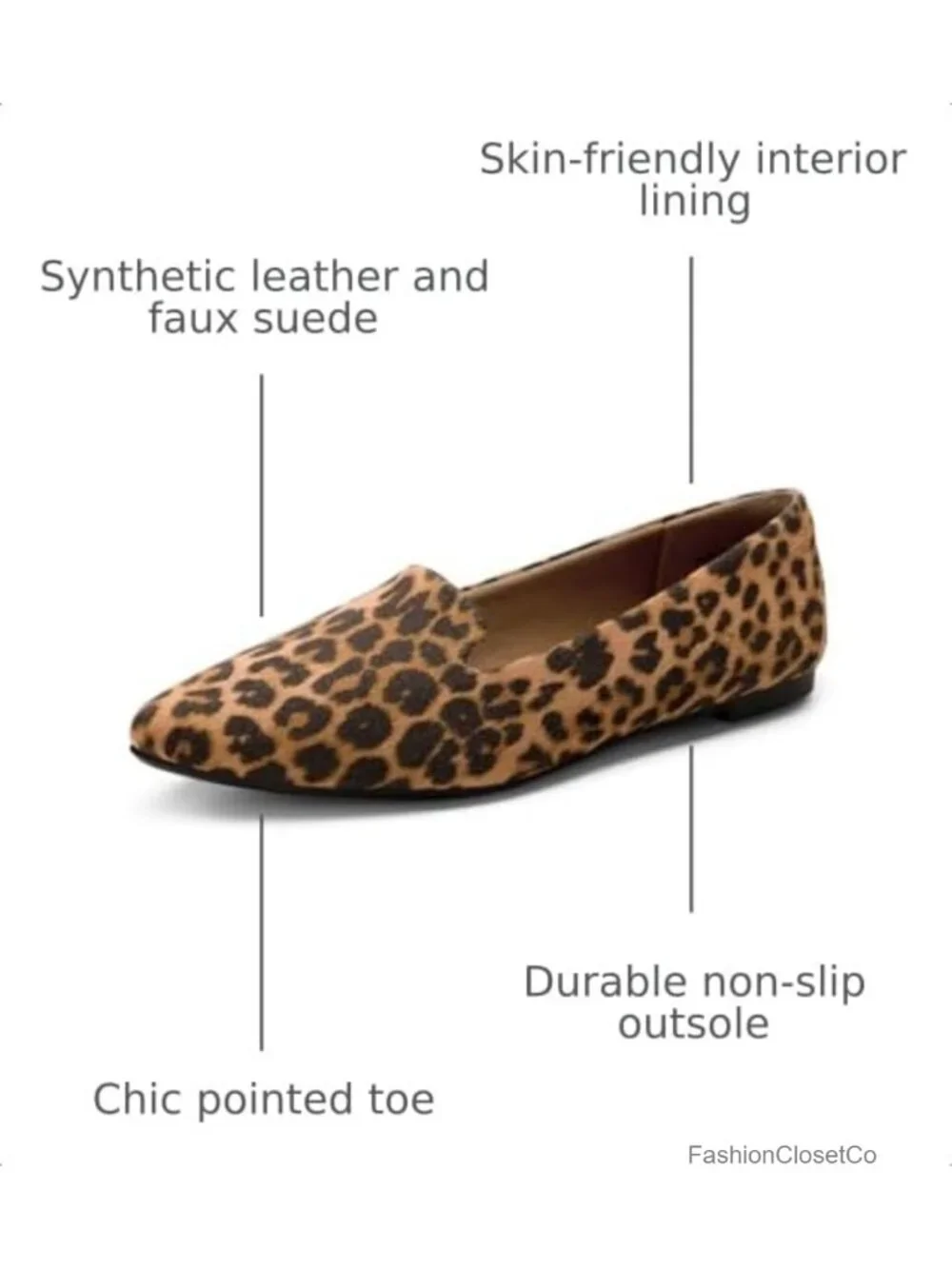 Faux Suede Pointed Toe Slip-On Dress Flats Office Work Shoes
